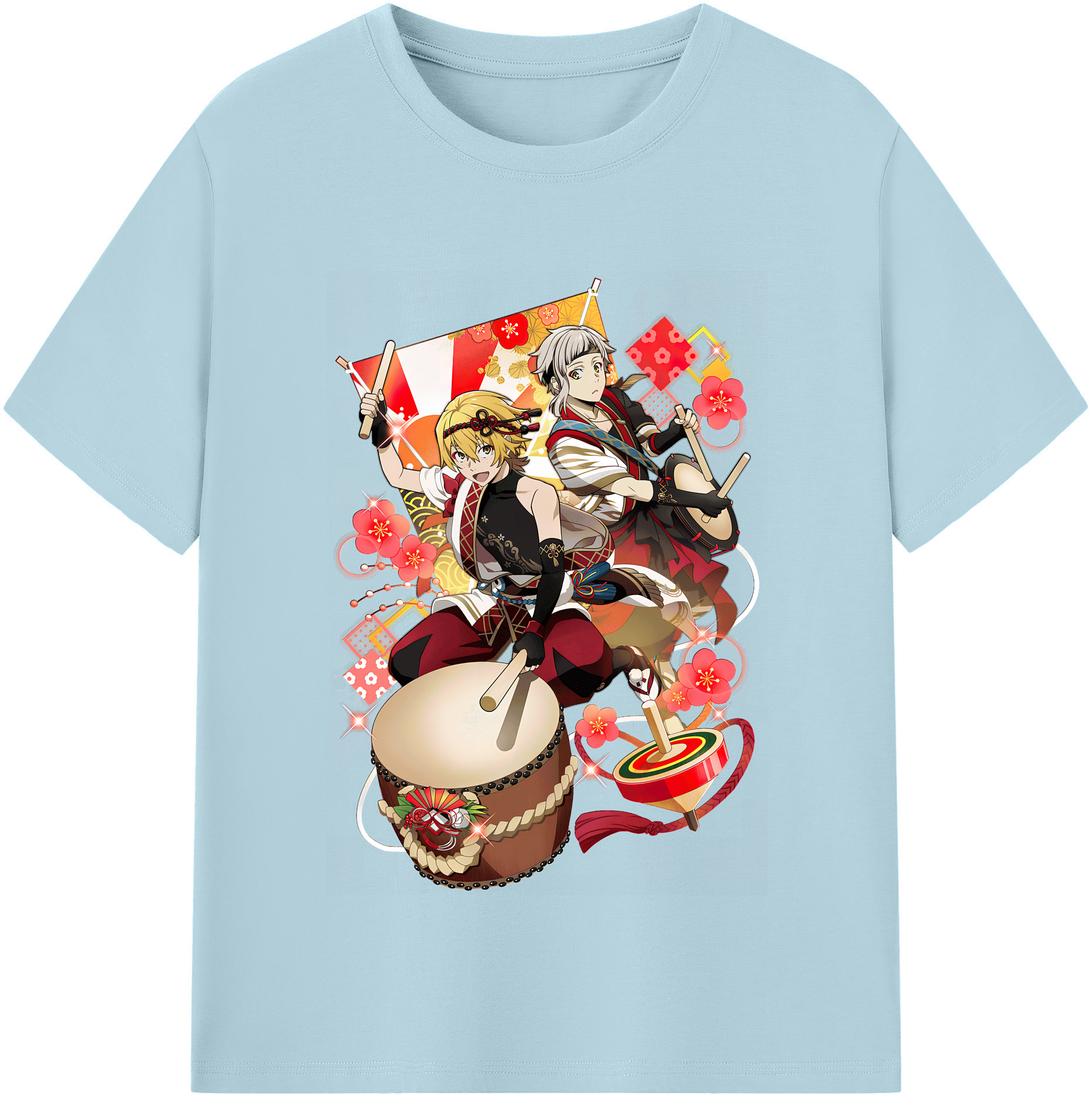 （画像用） 文豪ストレイドッグス Bungo Stray Dogs 綿100％半袖Tシャツ（フロントプリント）